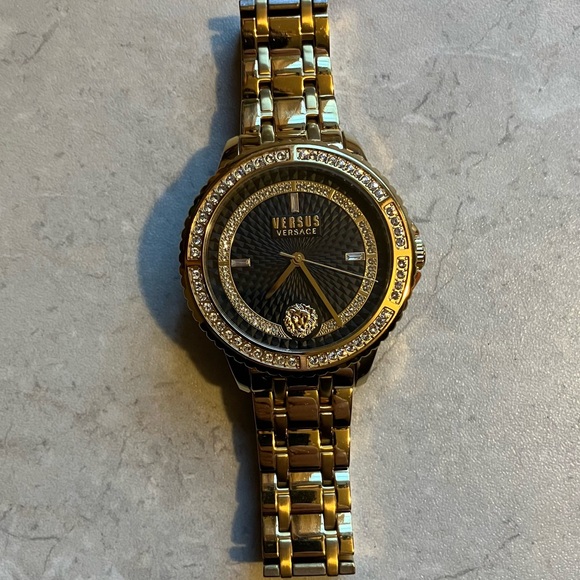 Versus Versace Gold and Black Timepiece Watch Men's - Picture 6 of 6